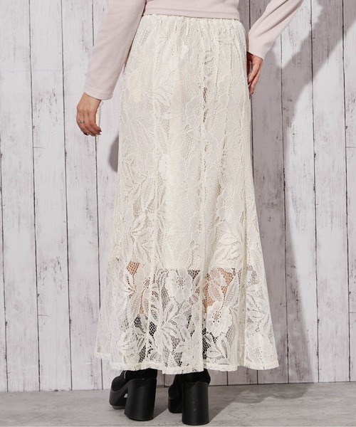 GORGE（ゴージ）の「《総レース×マーメイド》ロングスカート きれいめ フェミニン 春◎（スカート・レディース・ベージュ/ブラック/オフホワイト・F）」の16枚目の写真