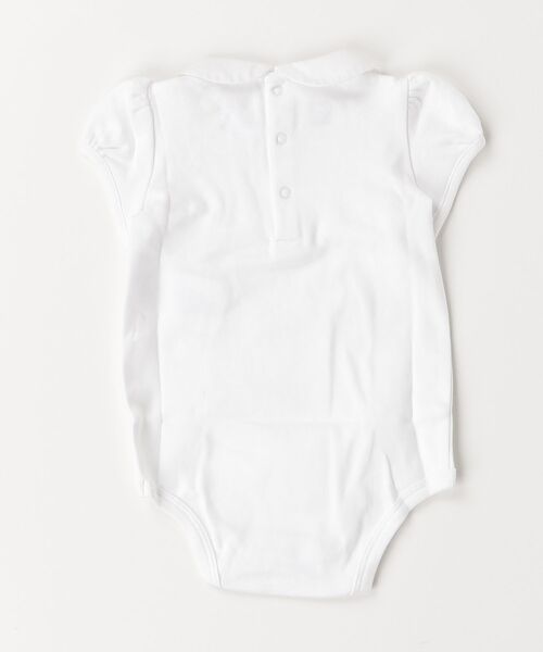 POLO RALPH LAUREN CHILDRENSWEAR(ポロ ラルフ ローレン チルドレンズウェア)の「エンブロイダリーカラー コットン ボディスーツ(ロンパース・キッズ・ホワイト・12M/6M/9M)」の2枚目の写真