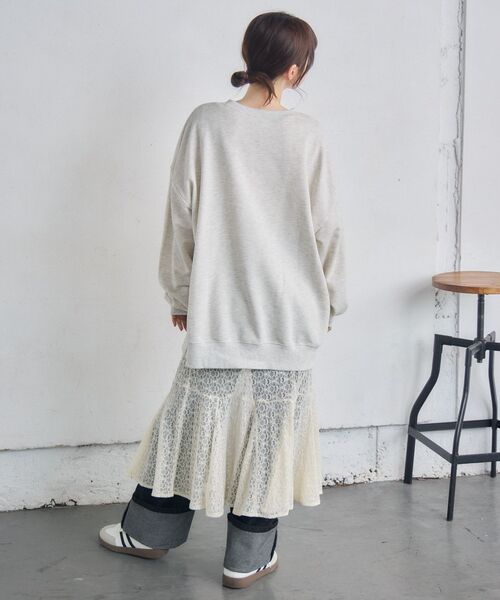 RETRO GIRL（レトロガール）の「カレッジロゴトレーナー（スウェット・レディース・グリーン/ホワイト系その他/ブルー・FREE）」の9枚目の写真