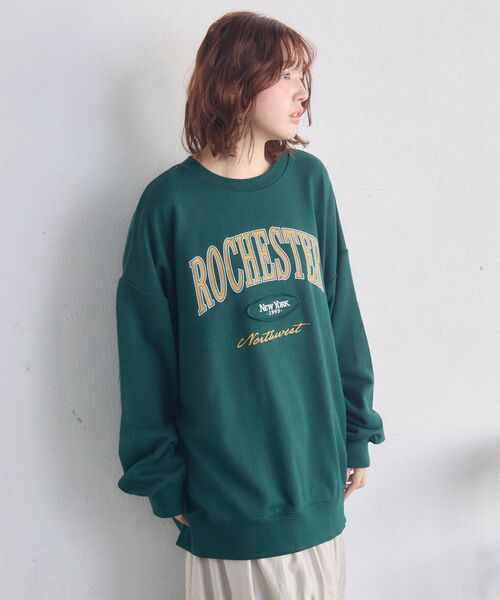 RETRO GIRL（レトロガール）の「カレッジロゴトレーナー（スウェット・レディース・グリーン/ホワイト系その他/ブルー・FREE）」の22枚目の写真