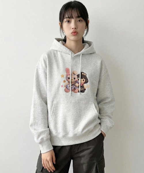 CC Twin‑Cloth fold parka (Light gray) — двуслойная парка