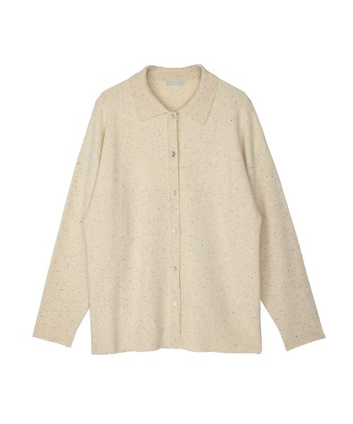 ELCHELE(エルチェレ)の「NEP KNIT OVER SHIRT(ニット/セーター・レディース・サックスブルー/オートミール/レッド・FREE)」の20枚目の写真