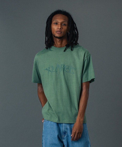 XLARGE(エクストララージ)の「RAGE LOGO S/S TEE(Tシャツ/カットソー・メンズ・ブラック/ブルー/グリーン・S/M/L/XL)」の4枚目の写真