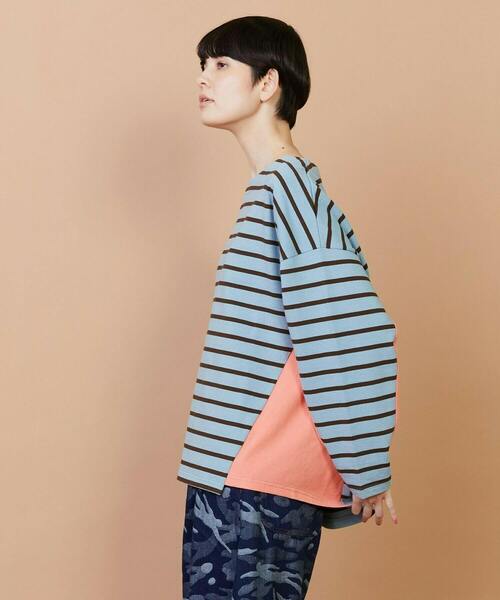 FRAPBOIS（フラボア）の「バスクボーダー カットソー（Tシャツ/カットソー・レディース・ホワイト/ネイビー/ブルー・1/2）」の22枚目の写真