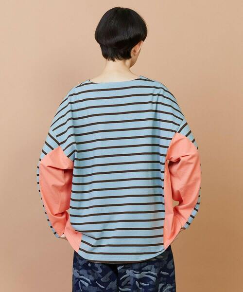 FRAPBOIS（フラボア）の「バスクボーダー カットソー（Tシャツ/カットソー・レディース・ホワイト/ネイビー/ブルー・1/2）」の21枚目の写真