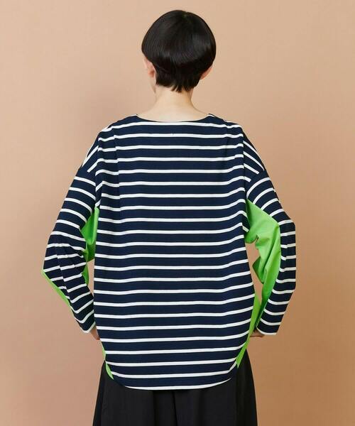 FRAPBOIS（フラボア）の「バスクボーダー カットソー（Tシャツ/カットソー・レディース・ホワイト/ネイビー/ブルー・1/2）」の14枚目の写真