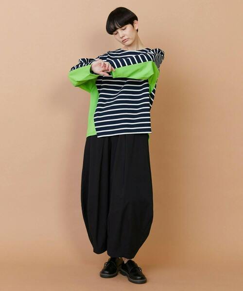 FRAPBOIS（フラボア）の「バスクボーダー カットソー（Tシャツ/カットソー・レディース・ホワイト/ネイビー/ブルー・1/2）」の13枚目の写真