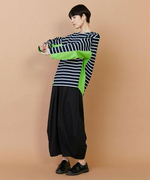 FRAPBOIS（フラボア）の「バスクボーダー カットソー（Tシャツ/カットソー・レディース・ホワイト/ネイビー/ブルー・1/2）」の12枚目の写真