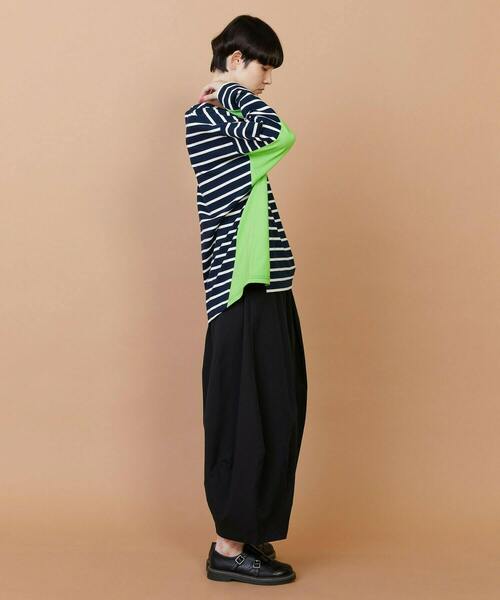 FRAPBOIS（フラボア）の「バスクボーダー カットソー（Tシャツ/カットソー・レディース・ホワイト/ネイビー/ブルー・1/2）」の11枚目の写真