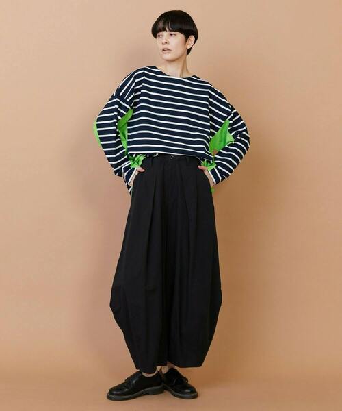 FRAPBOIS（フラボア）の「バスクボーダー カットソー（Tシャツ/カットソー・レディース・ホワイト/ネイビー/ブルー・1/2）」の10枚目の写真