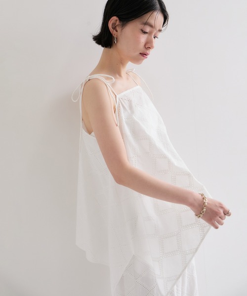 レースキャミ AZUL BY MOUSSY | レースフレアサテンキャミ (キャミソール ) |SHEL