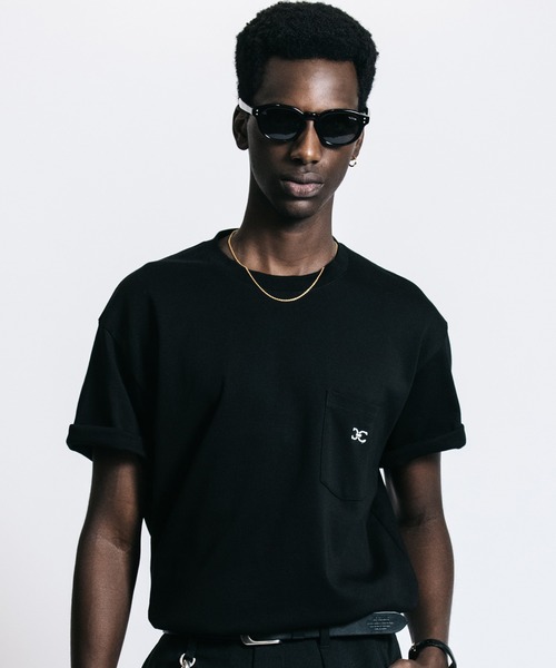 CRIMIE(クライミー)の「CHAIN-LINK “C” EMBROIDERY POCKET T-SHIRT(Tシャツ/カットソー・メンズ・ホワイト/ブラック・M/L/XL/XXL)」の2枚目の写真