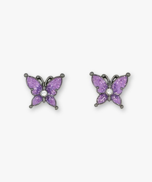 ANNA SUI(アナスイ)の「蝶モチーフ ピアス(ピアス(両耳用)・レディース・パープル/ピンク・FREE)」の4枚目の写真