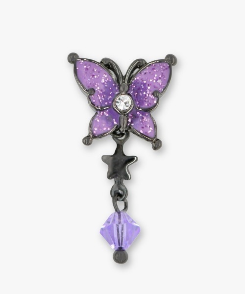 ANNA SUI(アナスイ)の「蝶モチーフ ピアス(ピアス(両耳用)・レディース・パープル/ピンク・FREE)」の5枚目の写真
