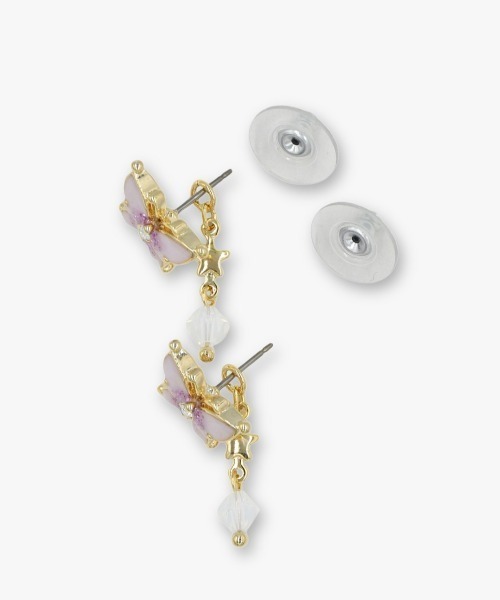 ANNA SUI(アナスイ)の「蝶モチーフ ピアス(ピアス(両耳用)・レディース・パープル/ピンク・FREE)」の11枚目の写真