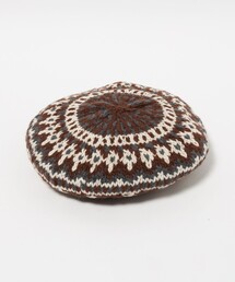 CHAMULA（チャムラ）の「＜CHAMULA＞ FAIR ISLE CAP/ベレー（ハンチング/ベレー帽）」