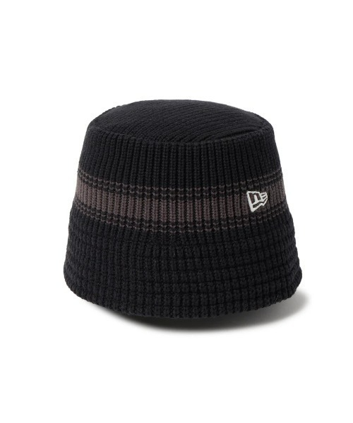 NEW ERA】 Knit Bucket KNIT BUCKET VS STRIPE BLK（ニットキャップ