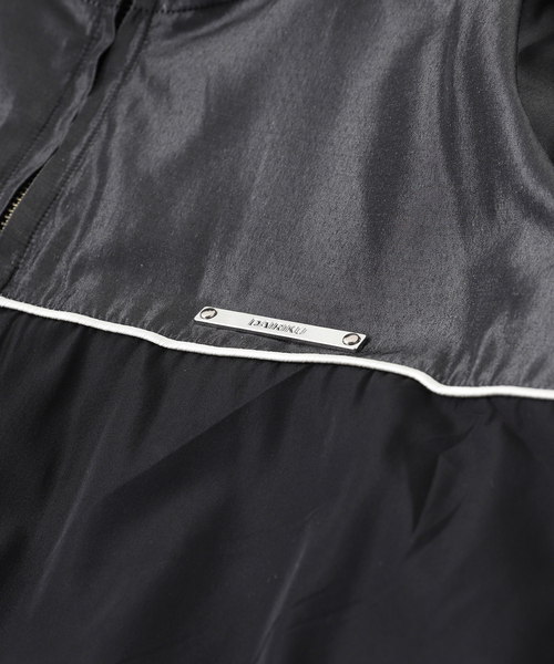 BAYCREW'S DEPO（ベイクルーズデポ）の「DAIRIKU / ダイリク "Tom" Silk-PE Training Jacket（ナイロンジャケット・メンズ・ブラック/ネイビー・MEDIUM/LARGE）」の4枚目の写真