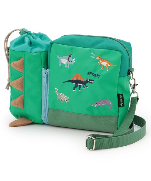 kladskap(クレードスコープ)の「恐竜やらかしショルダーバッグ(ショルダーバッグ・キッズ・ネイビー/エメラルド・F)」の2枚目の写真