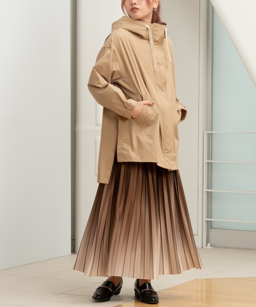 STRAWBERRY-FIELDS（ストロベリーフィールズ）の「ニットプリーツ（スカート・レディース・ベージュ/サックスブルー・2）」の7枚目の写真