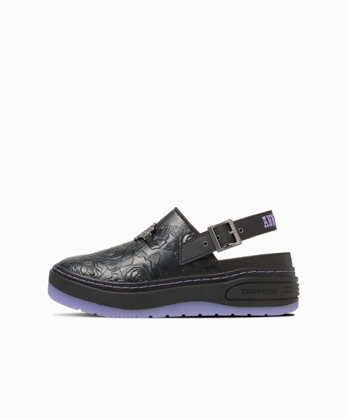 ANNA SUI(アナスイ)の「CONVERSE WEAPON PLTS CLG OX / ANNA SUI BLACK/PURPLE(スニーカー・レディース・ブラック・23cm/25cm/24.5cm/24cm/23.5cm)」の1枚目の写真