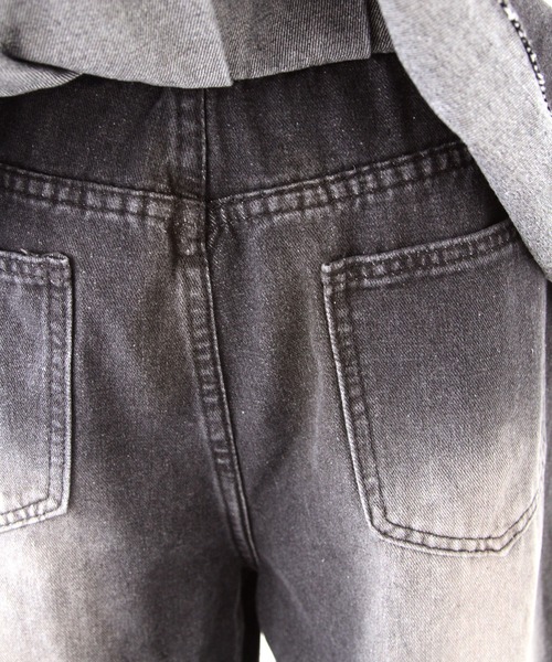 Diable baiser(ディアブルベーゼ)の「フリルレイヤードY2Kバギーデニムパンツ(デニムパンツ・レディース・ブラック・LARGE/MEDIUM/3L)」の21枚目の写真