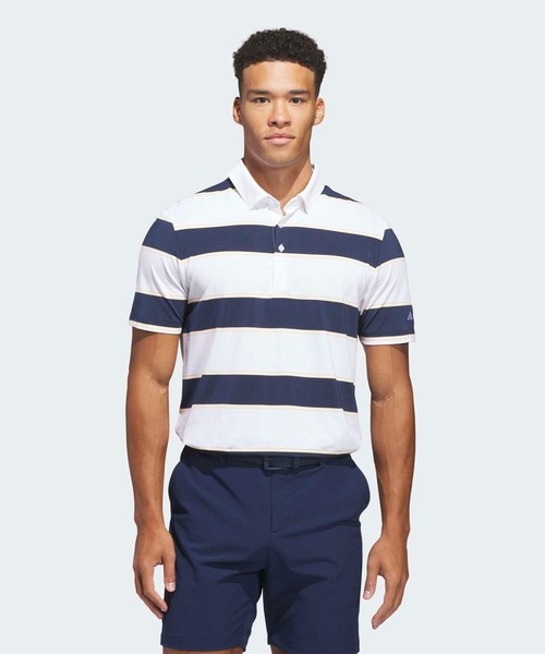 アルティメット365+ ジャンボ ストライプ クライマクール ポロシャツ【adidas Golf/アディダスゴルフ】