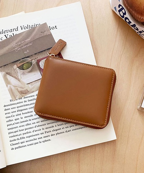 ammy.（エイミードット）の「【 ammy. / エイミードット 】 ミニマル ラウンジ ジップ 財布（財布・レディース・ブラウン/ダークブラウン/パープル/シルバー/アイボリー/ブラック・FREE）」の4枚目の写真