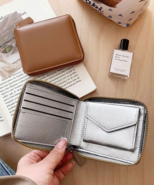 ammy.（エイミードット）の「【 ammy. / エイミードット 】 ミニマル ラウンジ ジップ 財布（財布・レディース・ブラウン/ダークブラウン/パープル/シルバー/アイボリー/ブラック・FREE）」の13枚目の写真