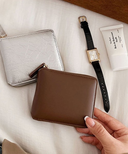 ammy.（エイミードット）の「【 ammy. / エイミードット 】 ミニマル ラウンジ ジップ 財布（財布・レディース・ブラウン/ダークブラウン/パープル/シルバー/アイボリー/ブラック・FREE）」の10枚目の写真