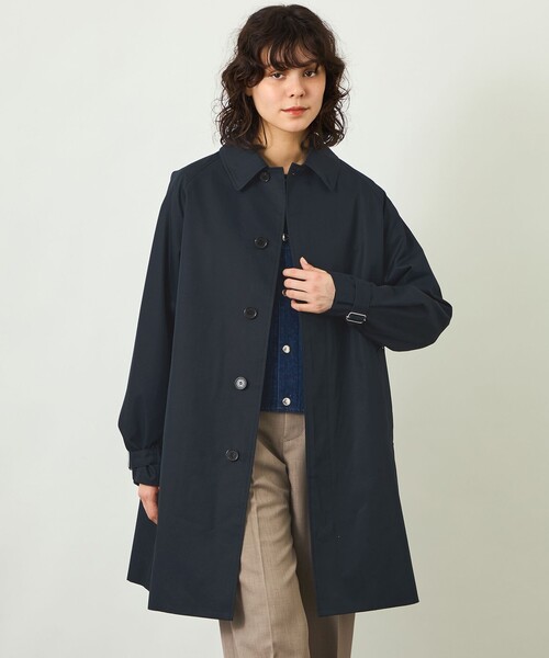 MACKINTOSH PHILOSOPHY(マッキントッシュ フィロソフィー)の「【GREY LABEL】COVENEY(コベニー) ライトギャバジン製(トレンチコート・レディース・ベージュ系その他4/ダークネイビー・3/2/6)」の2枚目の写真