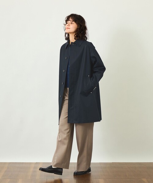 MACKINTOSH PHILOSOPHY(マッキントッシュ フィロソフィー)の「【GREY LABEL】COVENEY(コベニー) ライトギャバジン製(トレンチコート・レディース・ベージュ系その他4/ダークネイビー・3/2/6)」の10枚目の写真