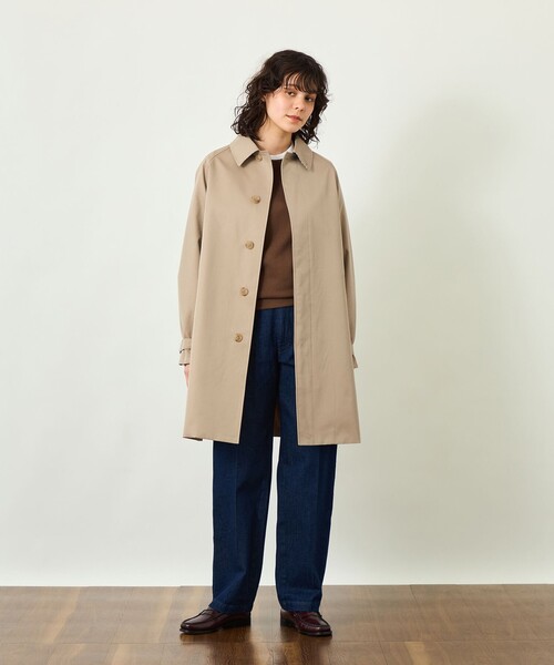 MACKINTOSH PHILOSOPHY(マッキントッシュ フィロソフィー)の「【GREY LABEL】COVENEY(コベニー) ライトギャバジン製(トレンチコート・レディース・ベージュ系その他4/ダークネイビー・3/2/6)」の11枚目の写真