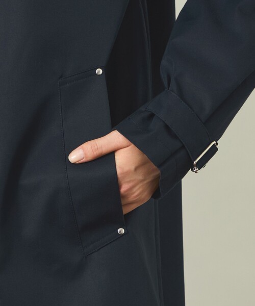 MACKINTOSH PHILOSOPHY(マッキントッシュ フィロソフィー)の「【GREY LABEL】COVENEY(コベニー) ライトギャバジン製(トレンチコート・レディース・ベージュ系その他4/ダークネイビー・3/2/6)」の4枚目の写真