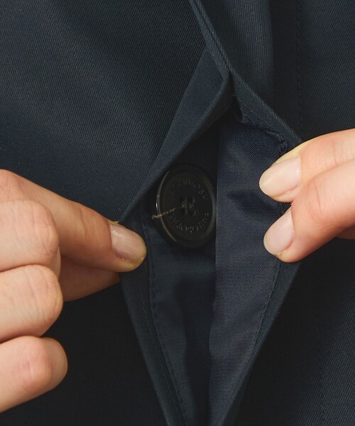 MACKINTOSH PHILOSOPHY(マッキントッシュ フィロソフィー)の「【GREY LABEL】COVENEY(コベニー) ライトギャバジン製(トレンチコート・レディース・ベージュ系その他4/ダークネイビー・3/2/6)」の6枚目の写真