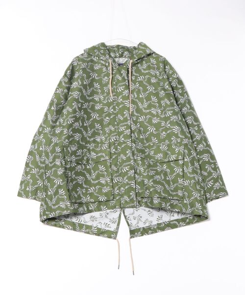 many men many mind(メニーメンメニーマインド)の「【SR】【it】【many men many mind】ルーズシルエット総柄ミドル丈モッズコート(モッズコート・メンズ・グリーン・LARGE)」の1枚目の写真