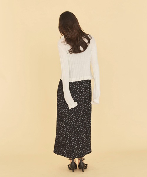 archives（アルシーヴ）の「レーストリム花柄キャミワンピース（ワンピース・レディース・ブラック/アイボリー・MEDIUM）」の8枚目の写真