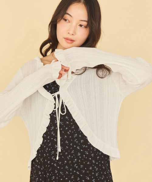 archives（アルシーヴ）の「レーストリム花柄キャミワンピース（ワンピース・レディース・ブラック/アイボリー・MEDIUM）」の13枚目の写真