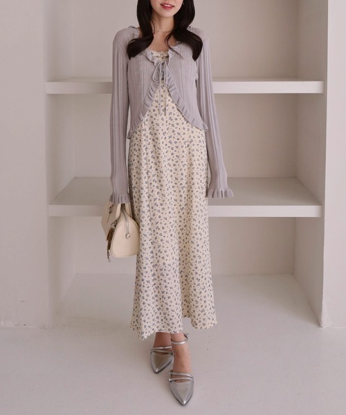 archives（アルシーヴ）の「レーストリム花柄キャミワンピース（ワンピース・レディース・ブラック/アイボリー・MEDIUM）」の17枚目の写真