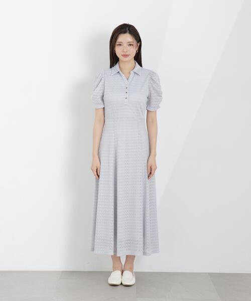 PROPORTION BODY DRESSING（プロポーションボディドレッシング）の「ストレッチレース襟付きワンピース / 1216140309（ワンピース・レディース・ピンク/ホワイト系その他/グレー・MEDIUM/SMALL）」の15枚目の写真