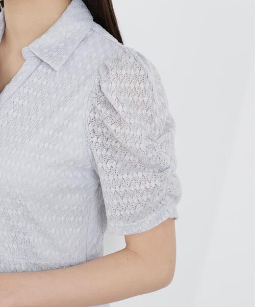 PROPORTION BODY DRESSING（プロポーションボディドレッシング）の「ストレッチレース襟付きワンピース / 1216140309（ワンピース・レディース・ピンク/ホワイト系その他/グレー・MEDIUM/SMALL）」の19枚目の写真