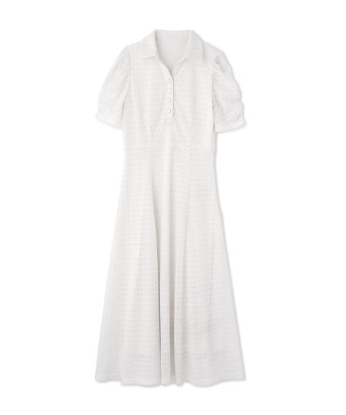 PROPORTION BODY DRESSING（プロポーションボディドレッシング）の「ストレッチレース襟付きワンピース / 1216140309（ワンピース・レディース・ピンク/ホワイト系その他/グレー・MEDIUM/SMALL）」の22枚目の写真