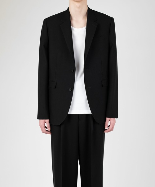 LAD MUSICIAN（ラッドミュージシャン）の「WOOL GABARDINE STANDARD JACKET（テーラードジャケット・メンズ・ブラック・42/46/44）」の5枚目の写真