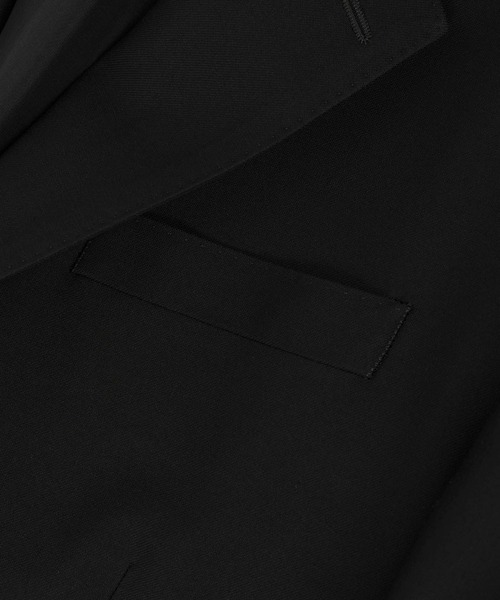 LAD MUSICIAN（ラッドミュージシャン）の「WOOL GABARDINE STANDARD JACKET（テーラードジャケット・メンズ・ブラック・42/46/44）」の7枚目の写真