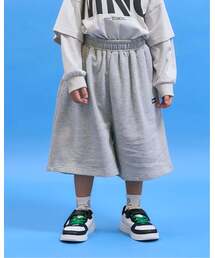 b・ROOM（ビールーム）の「8分丈ワイドスウェットパンツ【MNCM】（スウェットパンツ）」