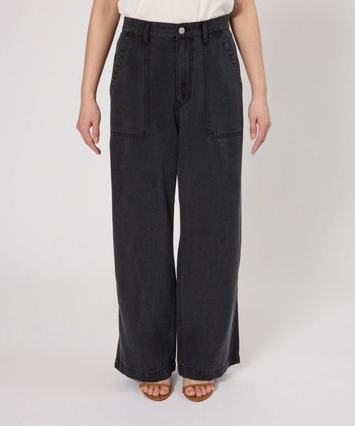 BARNYARDSTORM(バンヤードストーム)の「BARNYARDSTORM / テンセルワイドデニム【WEB限定サイズL】(デニムパンツ・レディース・グレー/インディゴブルー・M/S/L)」の7枚目の写真