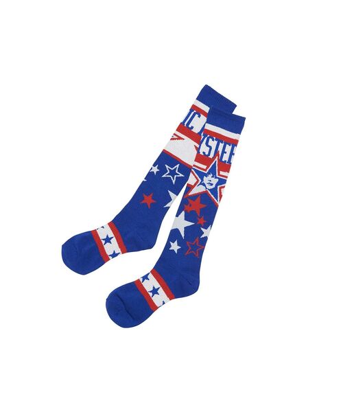 HYSTERIC GLAMOUR（ヒステリックグラマー）の「STAR DUST スポーツハイソックス（ソックス/靴下・レディース・イエロー系その他/ブルー系その他・FREE）」の2枚目の写真