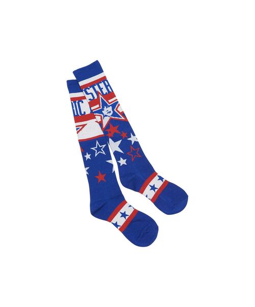 HYSTERIC GLAMOUR（ヒステリックグラマー）の「STAR DUST スポーツハイソックス（ソックス/靴下・レディース・イエロー系その他/ブルー系その他・FREE）」の4枚目の写真