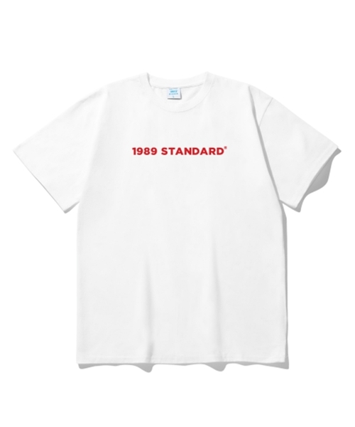 1989STANDARD(1989スタンダード)の「ベーシックロゴクールコットンオーバーサイズ半袖(SISSTD-0006)(Tシャツ/カットソー・メンズ・ホワイト/ライトグレー/ブラック/ネイビー・MEDIUM/LARGE/X-LARGE)」の2枚目の写真