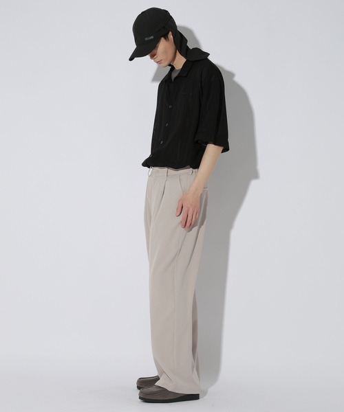 LAKOLE（ラコレ）の「【セットアップ可】メッシュストライプオープンシャツ / 665195（シャツ/ブラウス・メンズ・ブラック/ブラウン・MEDIUM/LARGE）」の21枚目の写真